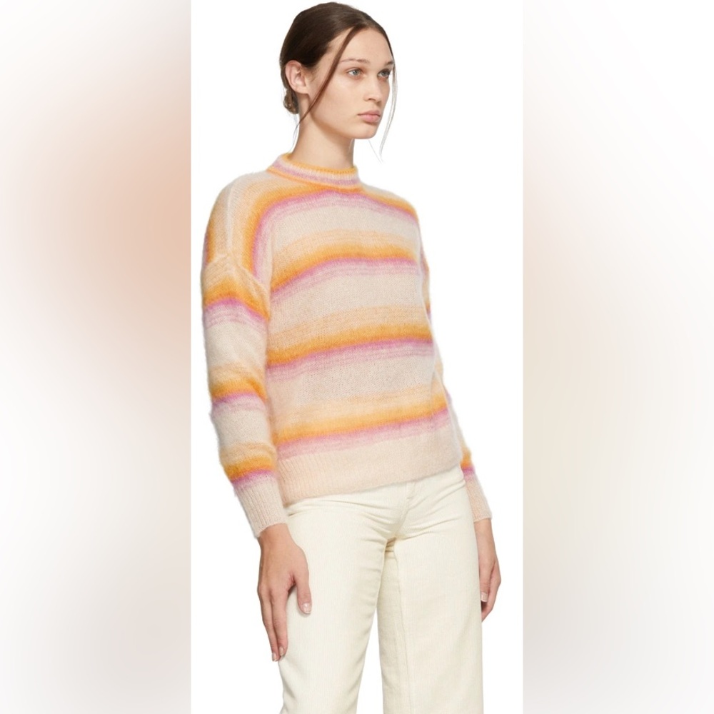 Isabel Marant Etoile mohair blend crewneck multicolor  sweater NWT